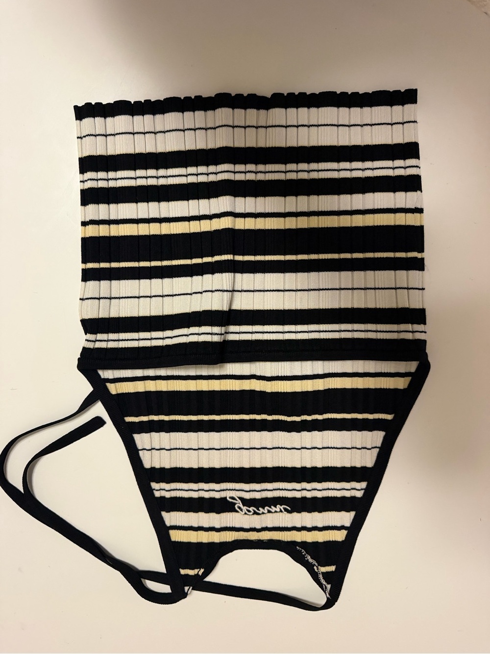 Ganni Future Rib Halterneck Top - Picture 4 of 6